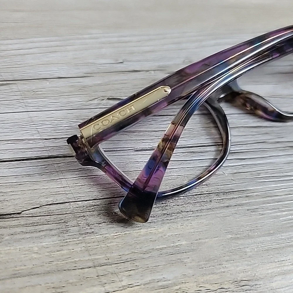 Coach Eyeglasses HC6065 5288 51-17-135 Confetti PURPLE FRAMES‎ ONLY
